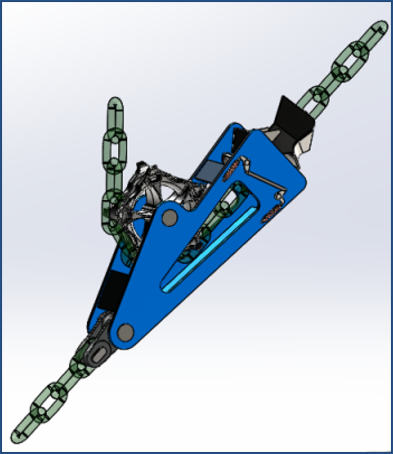 Bardex-in-line tensioning
